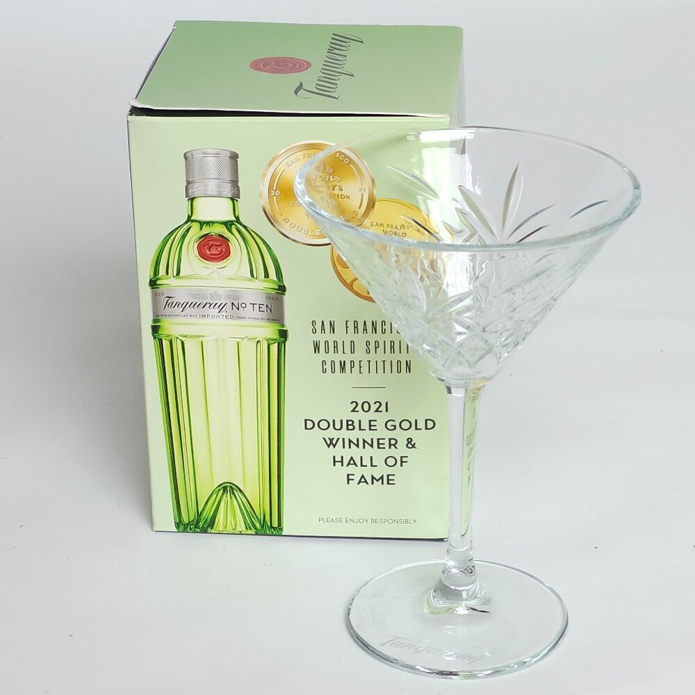 ELEGANT Tanqueray Martini Glass Brand New In Package GIN